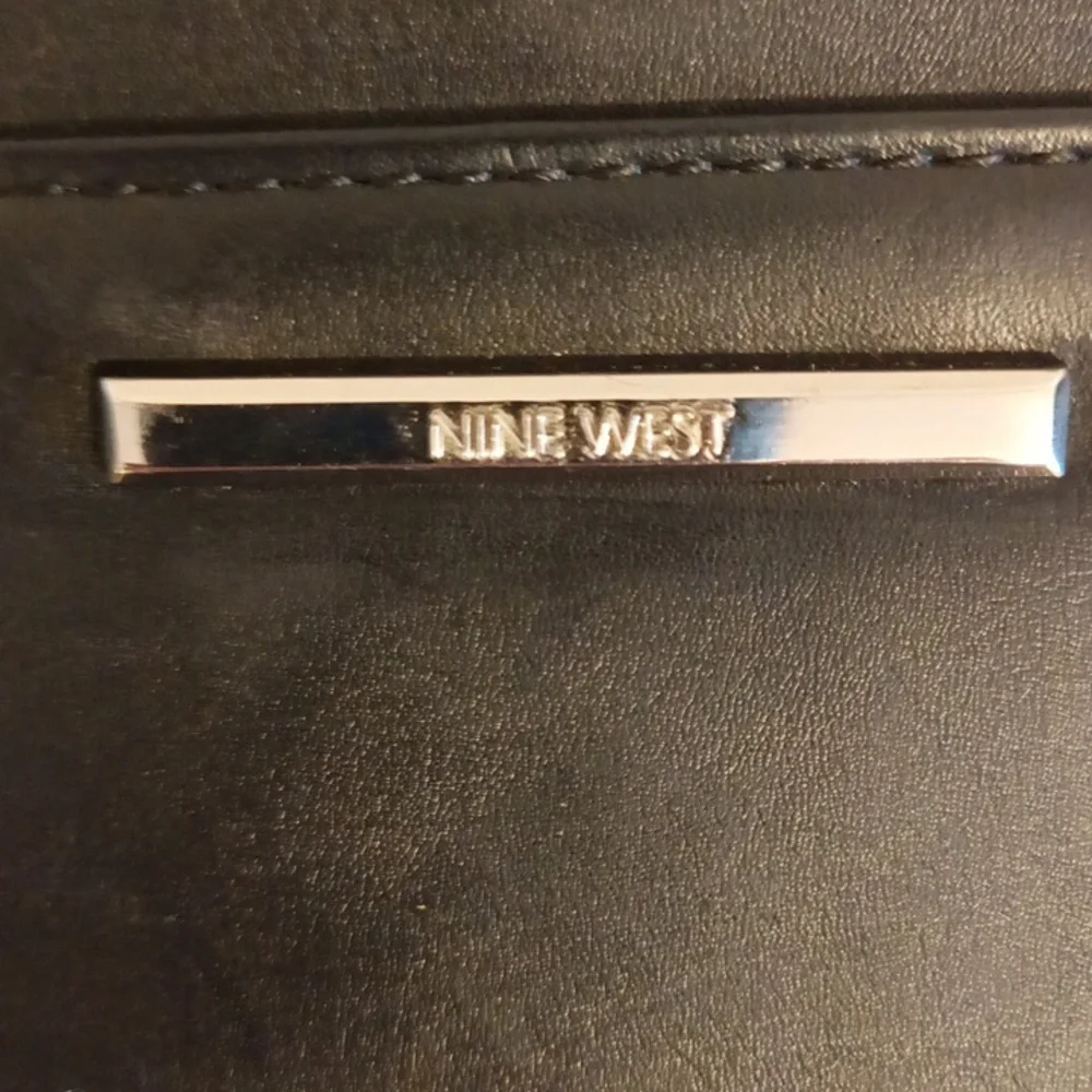 Nine West Pink and black soft leather like wallet